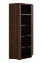 V 5 - 7 kancelářská skříň, rohová, 1800x700x700, ořech královský